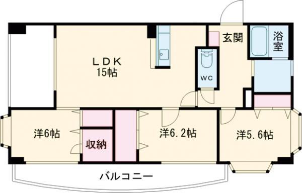 ルミエール箱崎の間取り