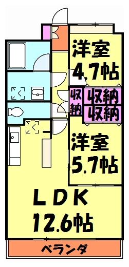 フィオレンテ・ヴィラの間取り