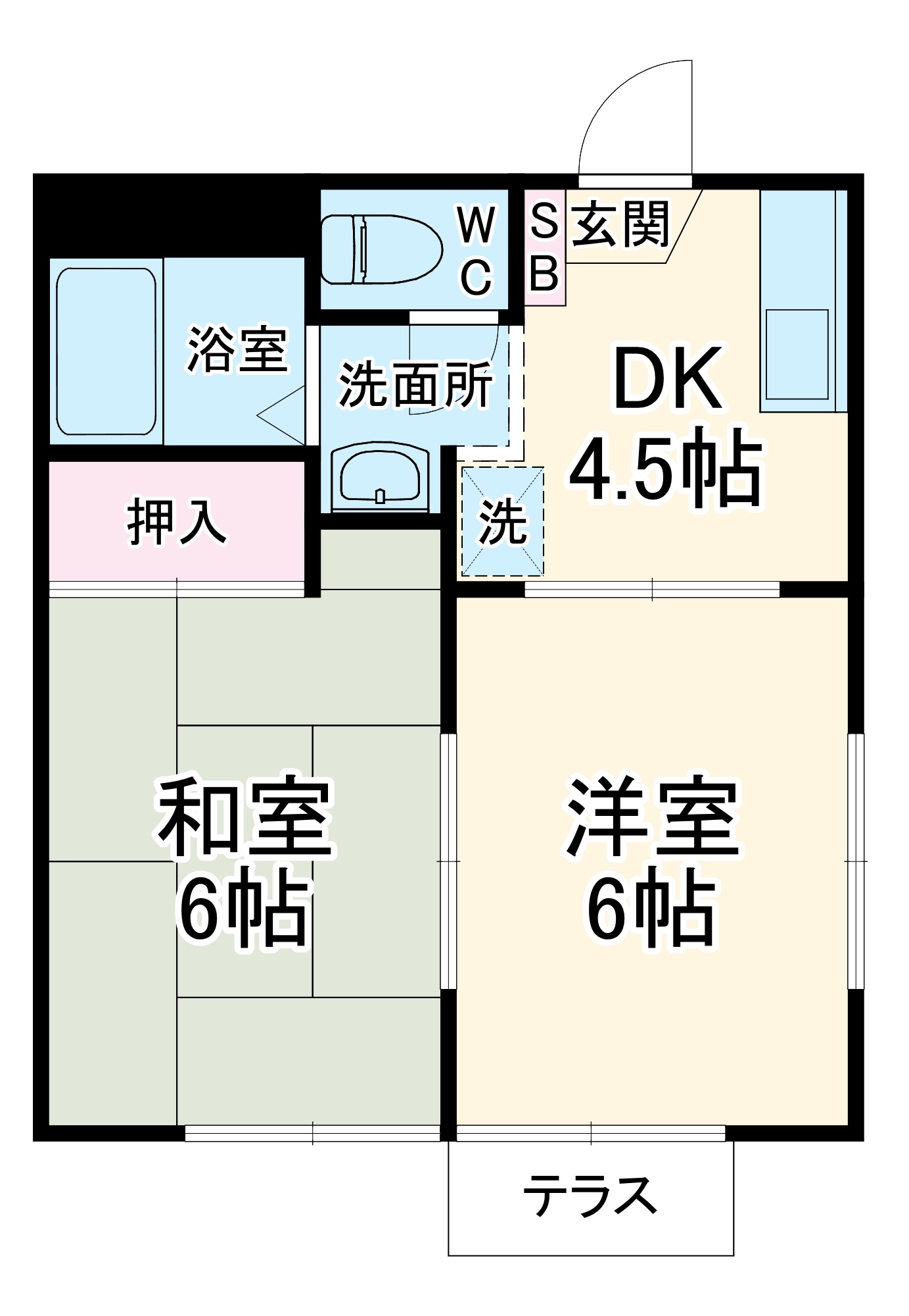 タウンコート志津の間取り