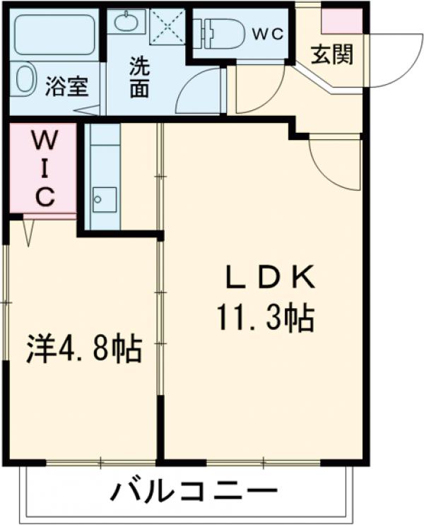 ステラ箱崎611の間取り