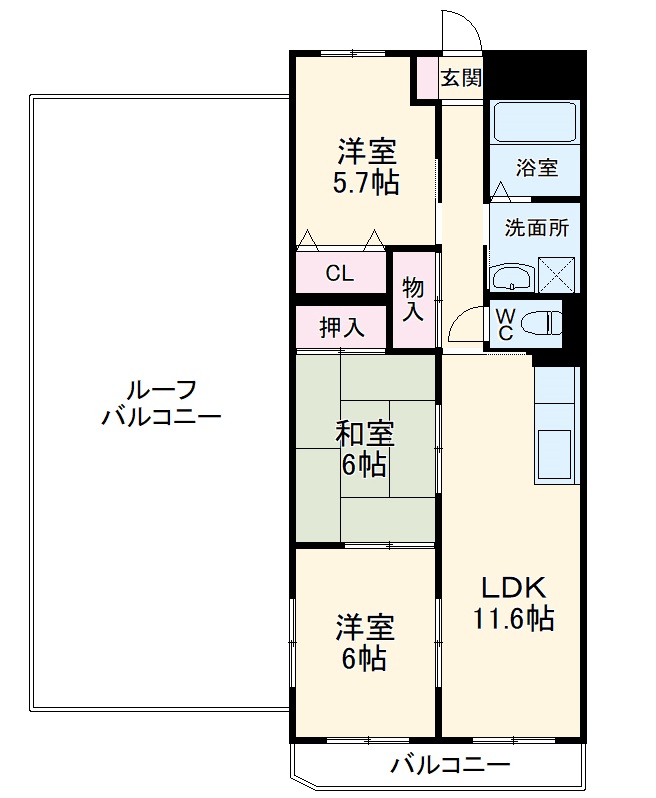 エバーグリーン21の間取り