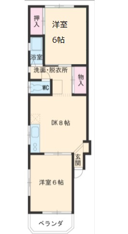 ニシキハイツの間取り