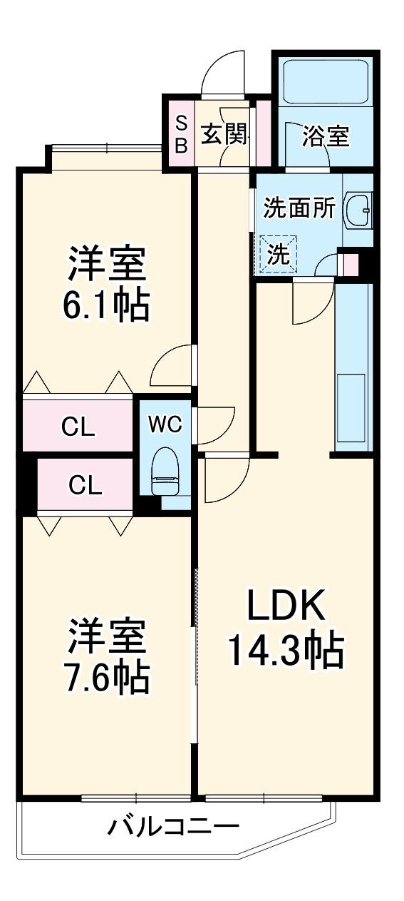 ドルチェの間取り