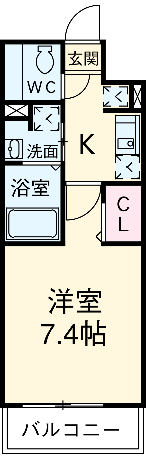 Apartment 桜の間取り