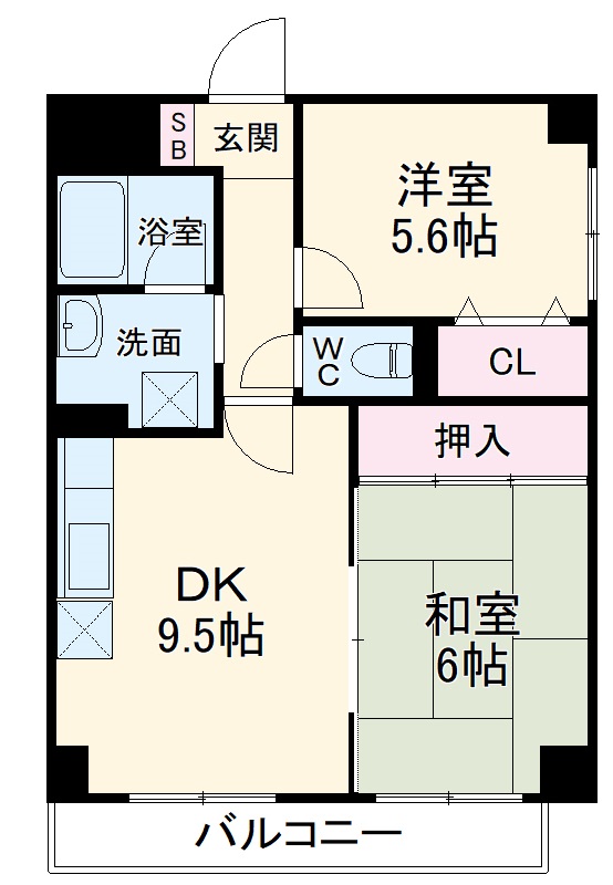 ハイツエーデルワイスⅢの間取り