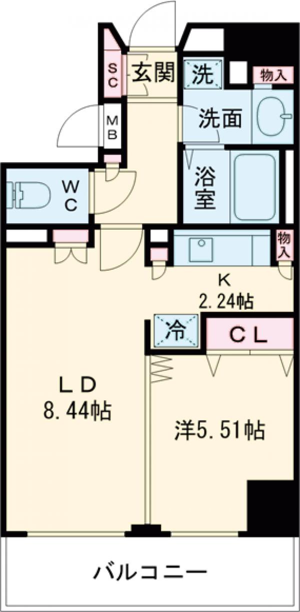 ハウス桃李の間取り