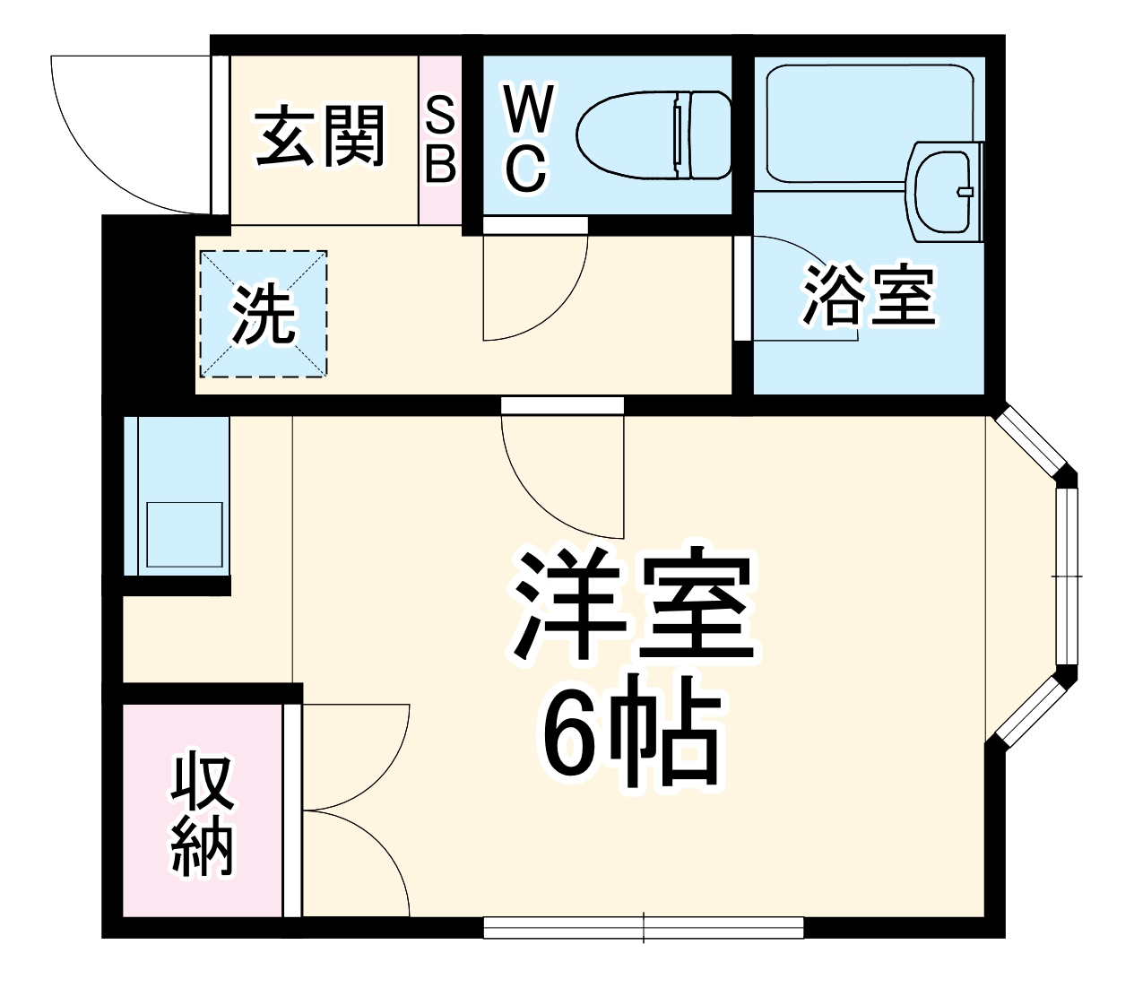ロフティーフラワー2号館の間取り