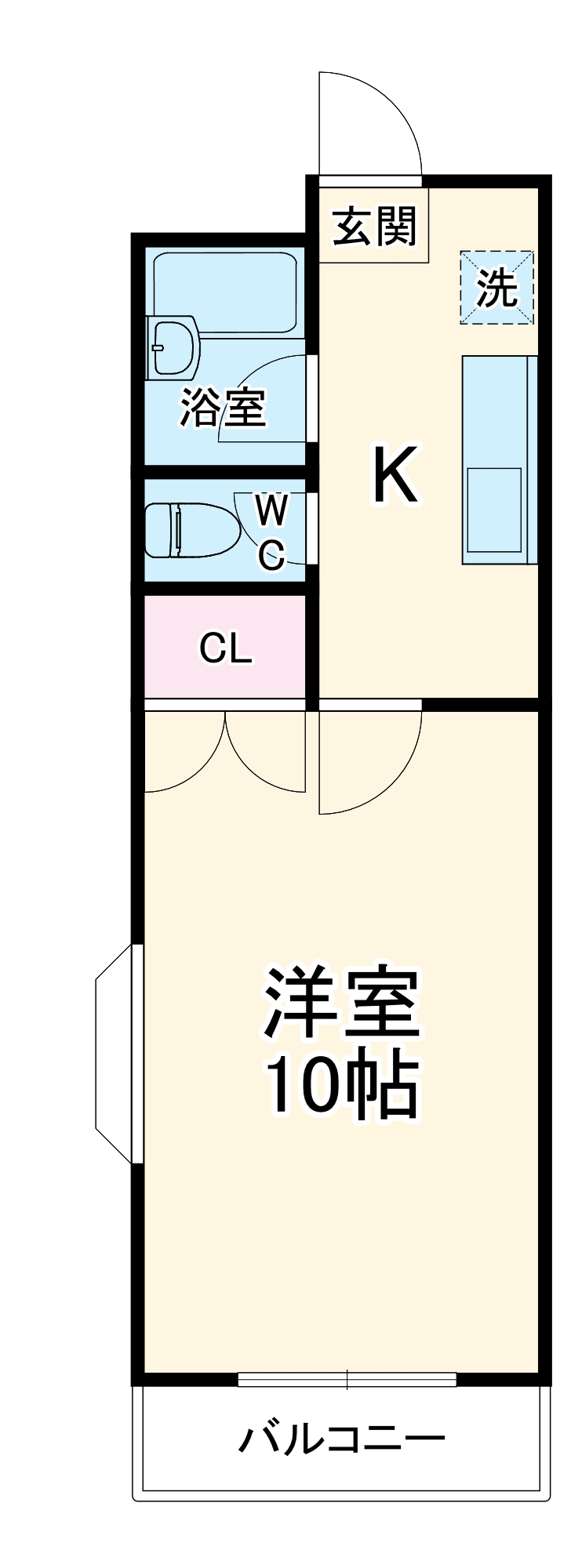 メゾン高栄F棟の間取り