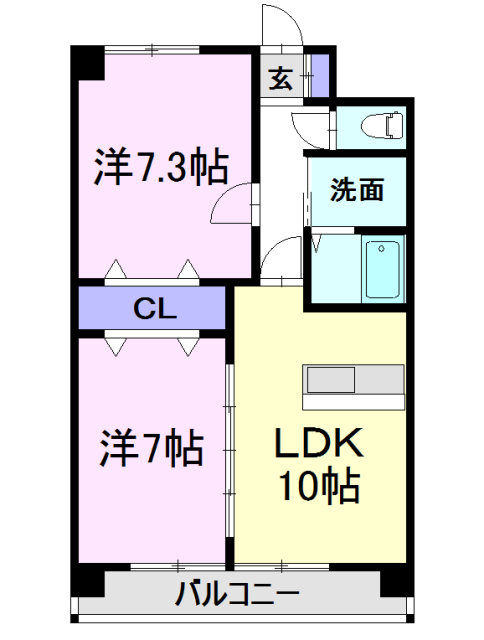 シンフォニー中央の間取り