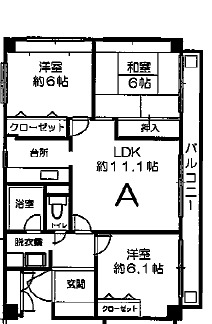 西新新光ハイムの間取り