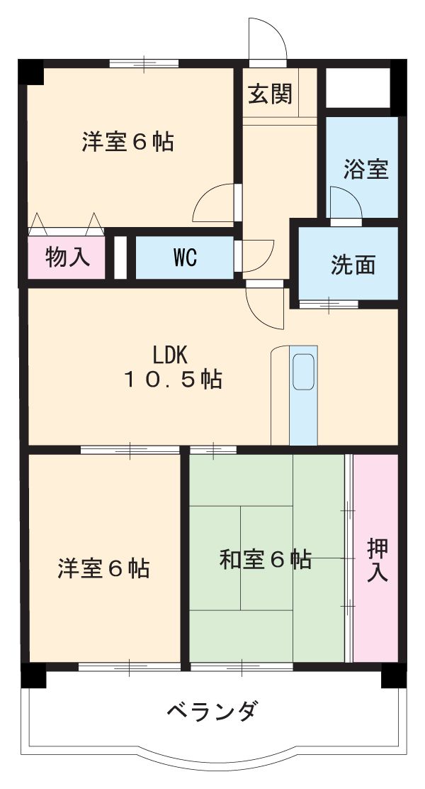 キャッスルビューの間取り