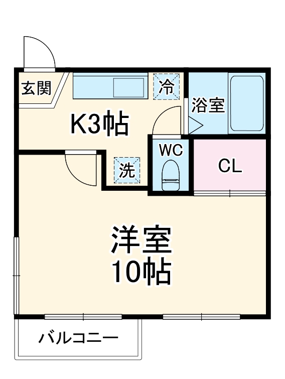 コーポ江原の間取り