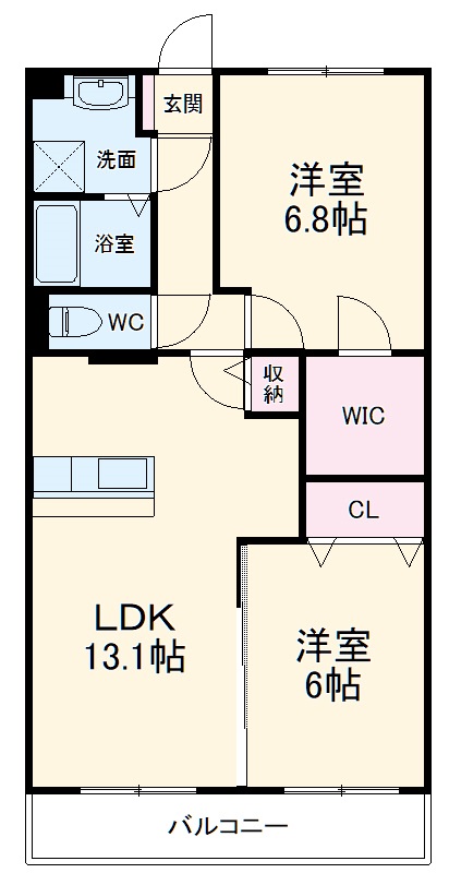 ベルフラワー参番館の間取り