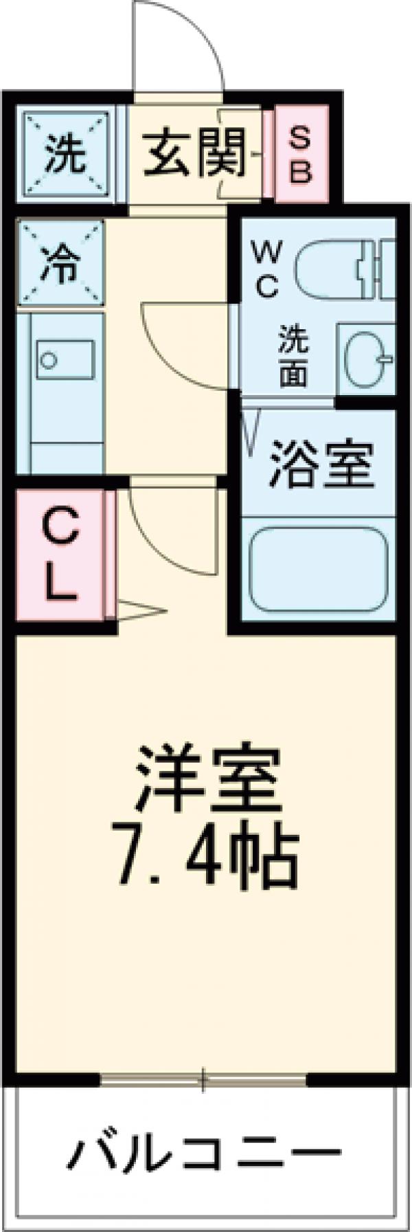 中町の完工年月(2009年6月)築の賃貸マンションの間取り