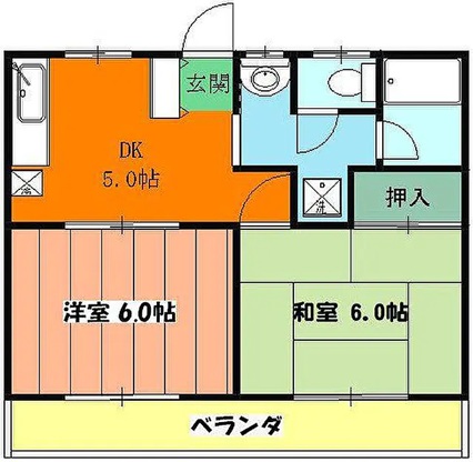 コーポイゲタの間取り