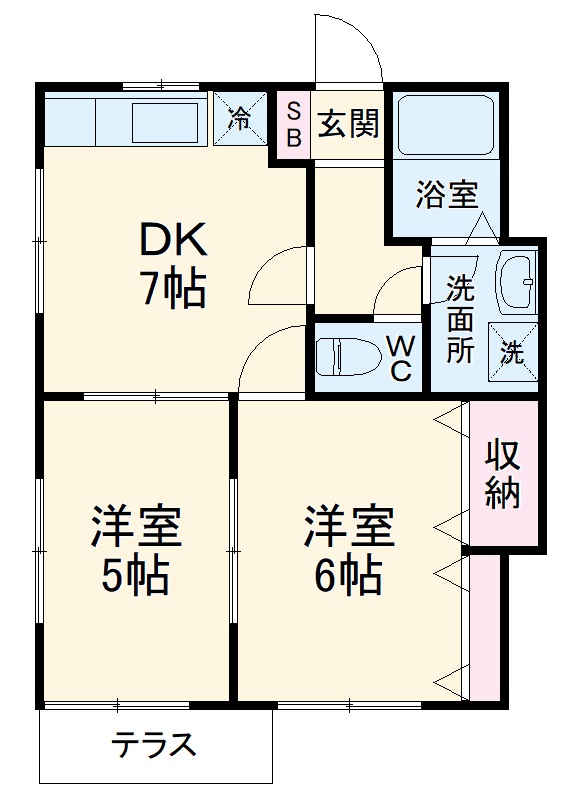 ハイムルーエの間取り