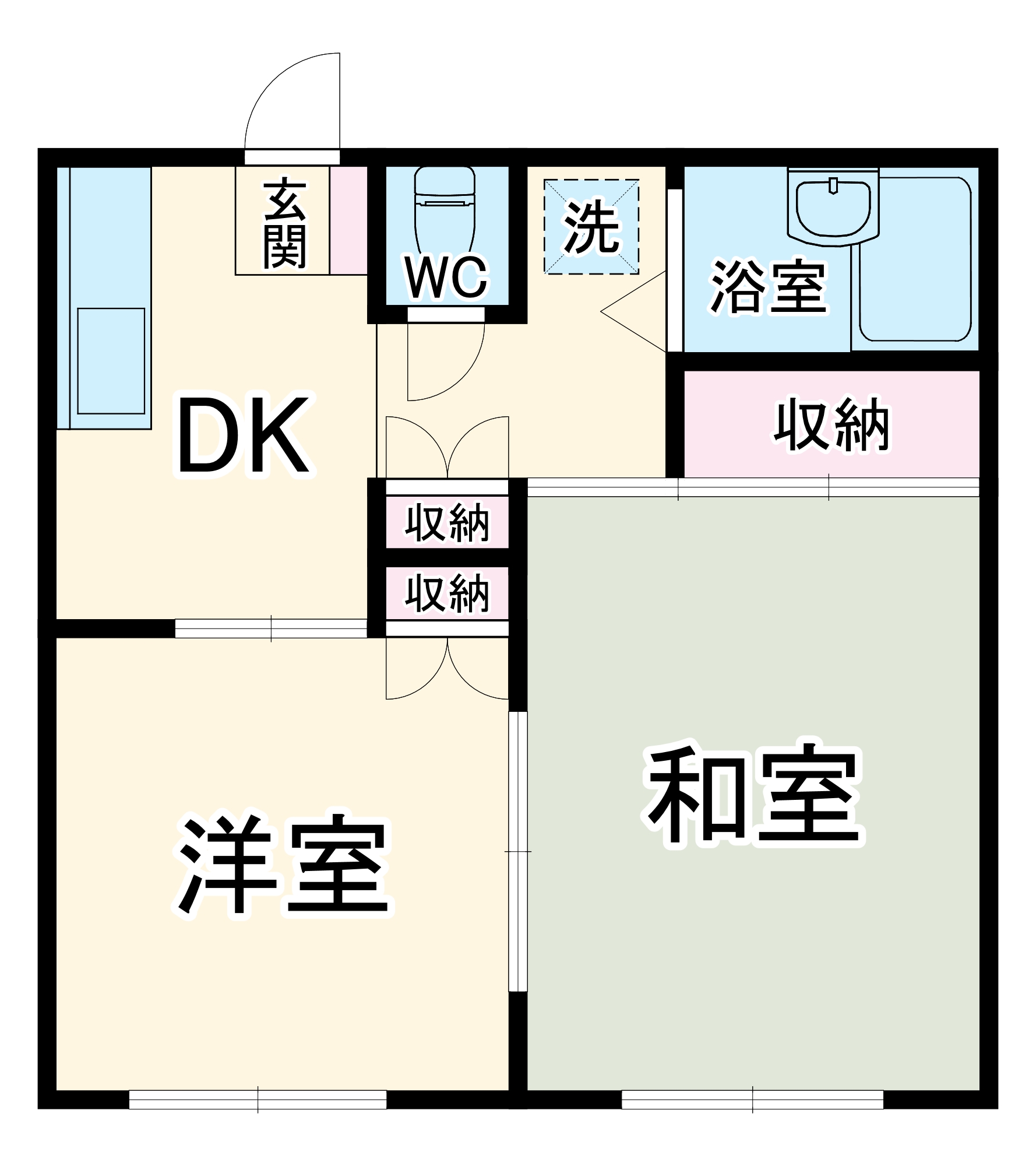 グリーンハイツ3番館の間取り