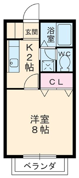 サン・friends安田Ⅲの間取り