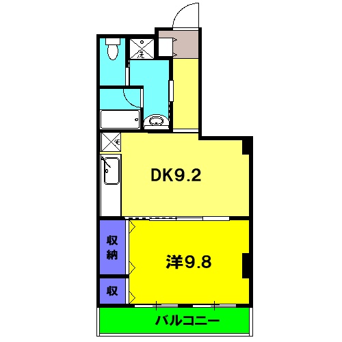 トゥーレ ジュール Eの間取り