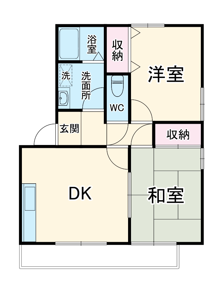 クレージュBの間取り