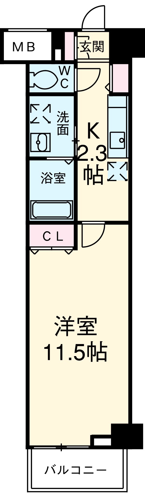 BLESS西巣鴨の間取り