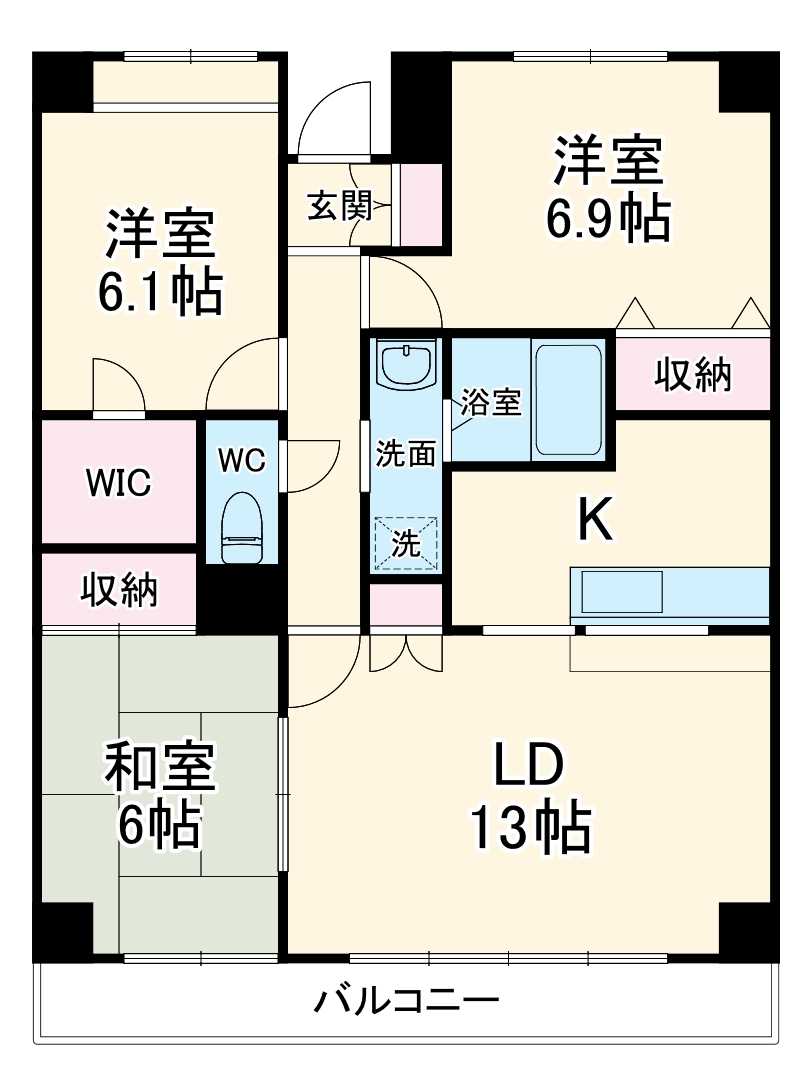 Exelsiorの間取り