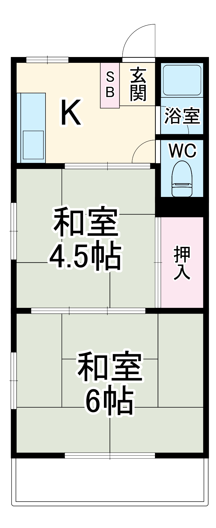 マンション千代の間取り