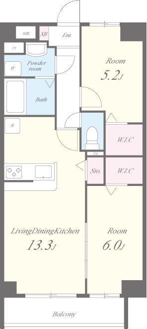 ソフィアコート扇の間取り