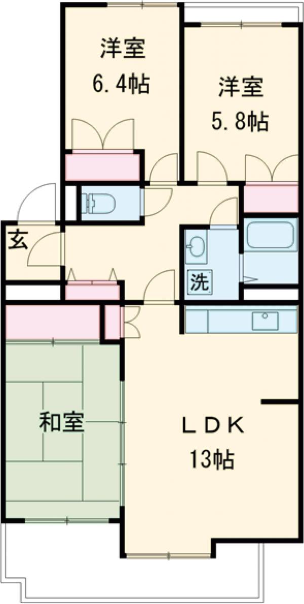 ウィステリア緑ヶ丘の間取り