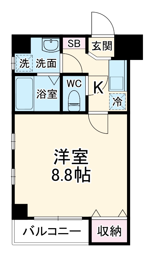 シンシア壱番館の間取り