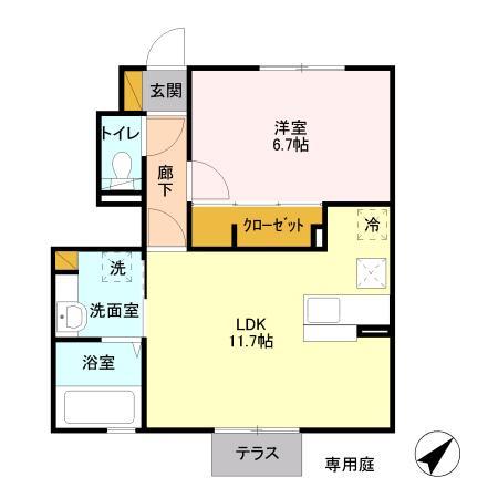 ロイヤルコートAの間取り