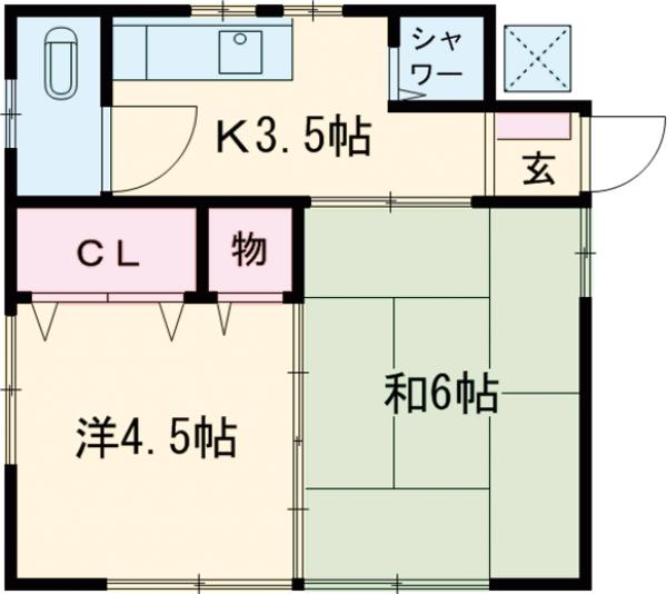 コーポ中島の間取り