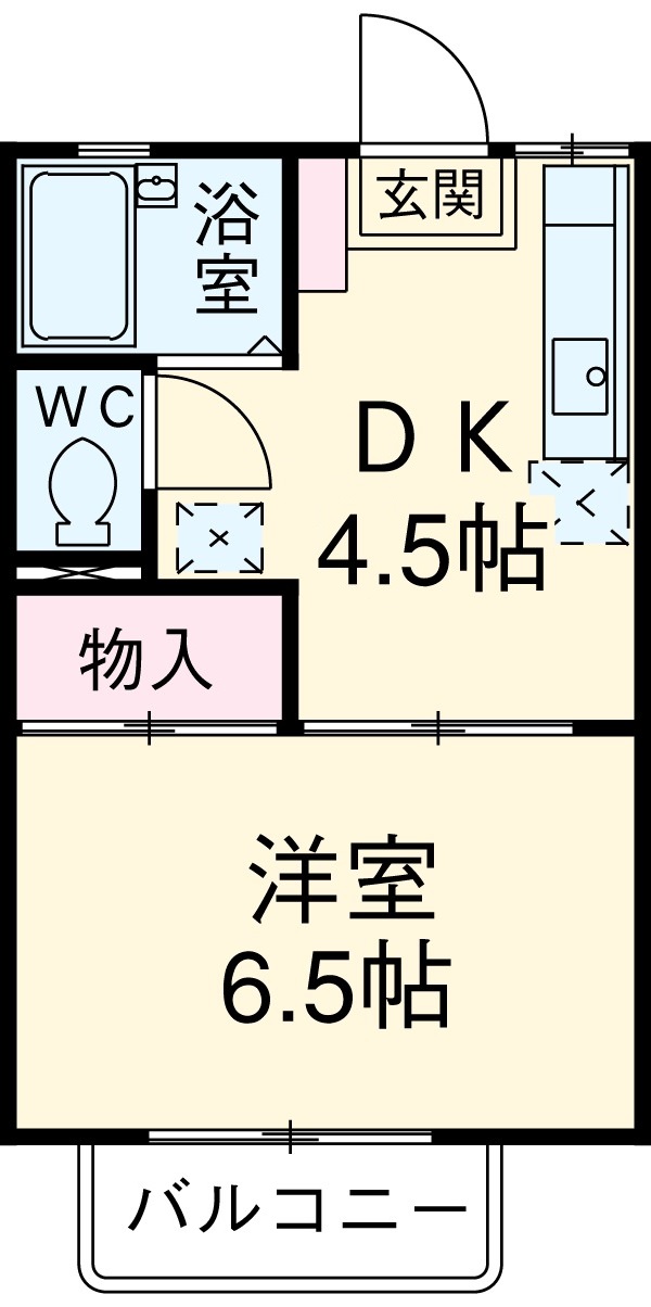 エクセルツイン 西棟の間取り