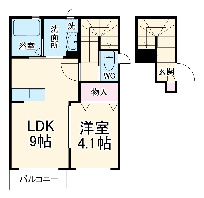 ラポールの間取り