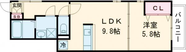 Amour Umejimaの間取り