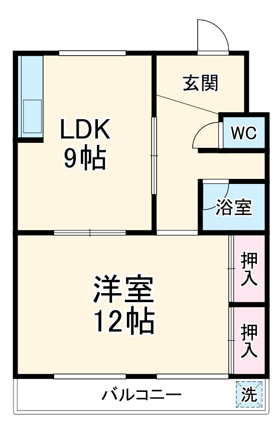 ハイツ久郷の間取り