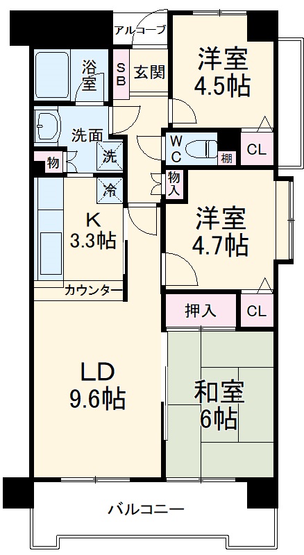 ロイヤルシャトー幕張本郷の間取り