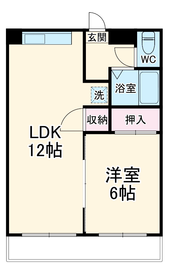 笠川ハイツの間取り