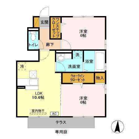 ソレイユAの間取り
