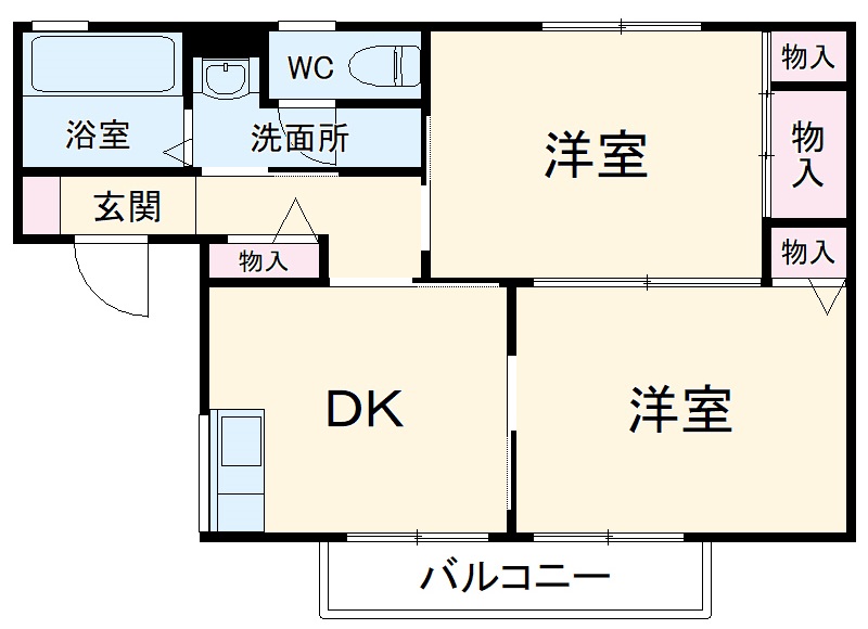 サニーハイツの間取り