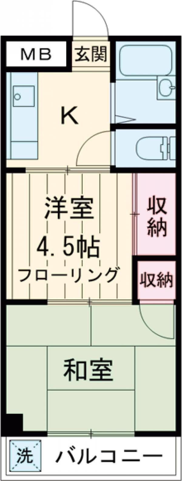 クレールマンションノグチの間取り