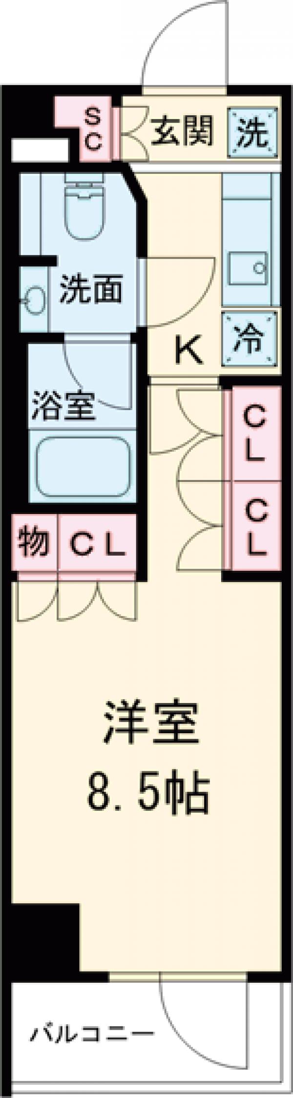 ルクレ西池袋の間取り