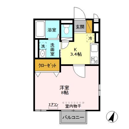 グランモア登戸 弐番館の間取り