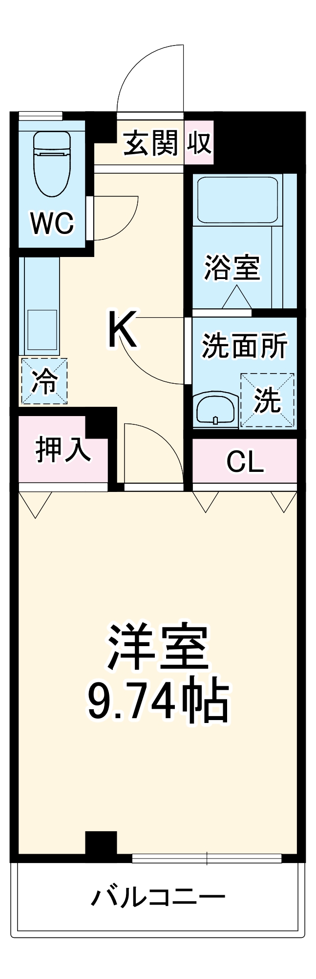 メゾンオクガワの間取り