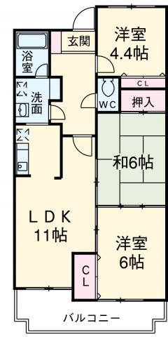 リバーサイド21の間取り