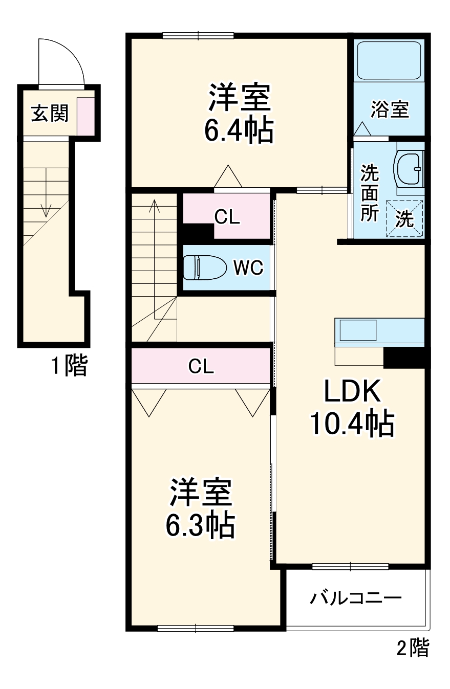 プレジールの間取り
