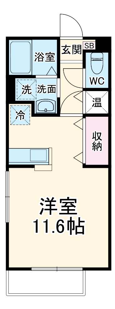 クレール・ソガ Bの間取り