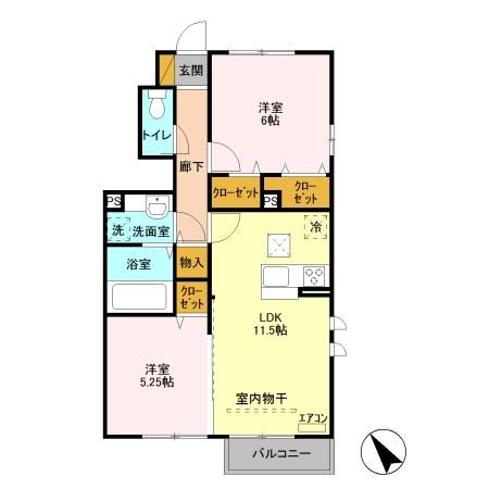 ルピナスの間取り