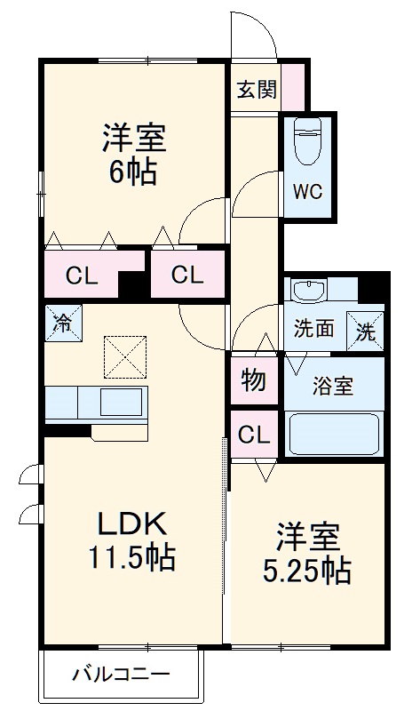 ルピナスの間取り