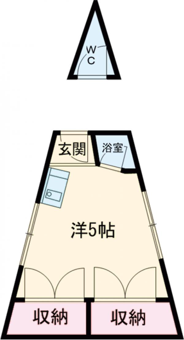 練馬三角ビルの間取り
